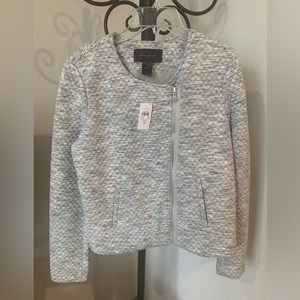 ANN‎ TAYLOR FACTORY Women’s Size M Motorcycle Quilted Blazer NWT